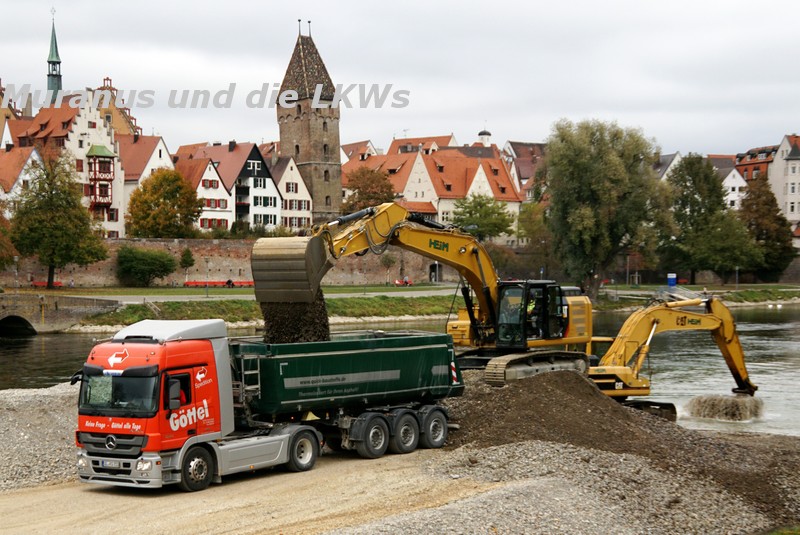 Ulm, Ausbaggerung Donau