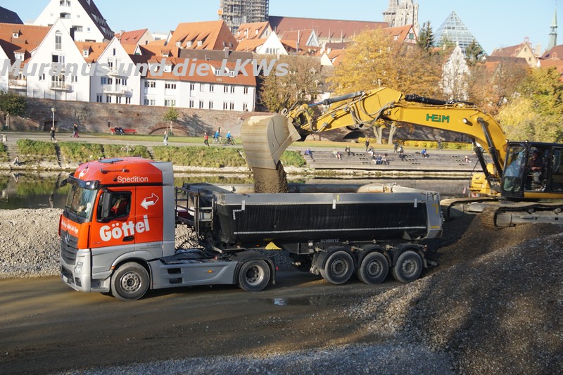 Ulm, Ausbaggerung Donau