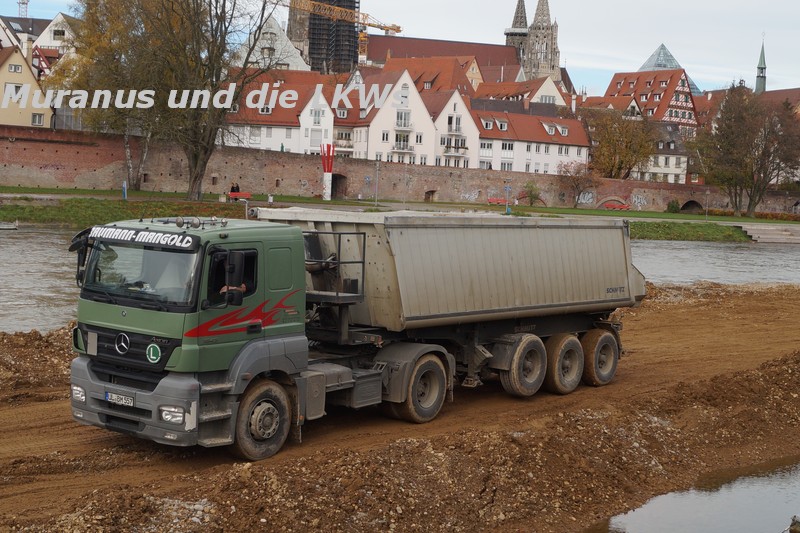 Ulm Ausbaggerung Donau
