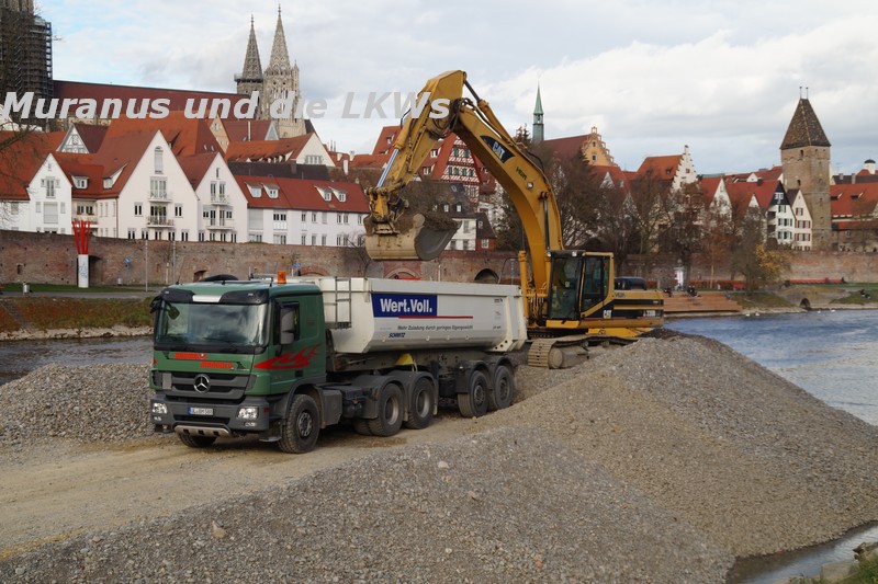 Ulm Ausbaggerung Donau
